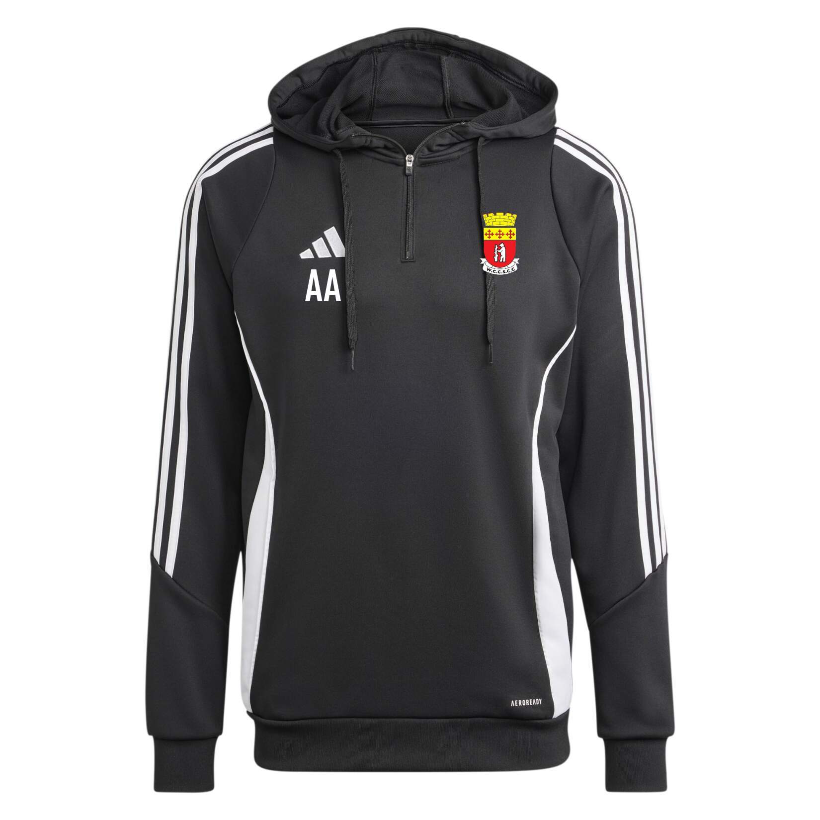 adidas Tiro 24 Training Hoodie - Black/White