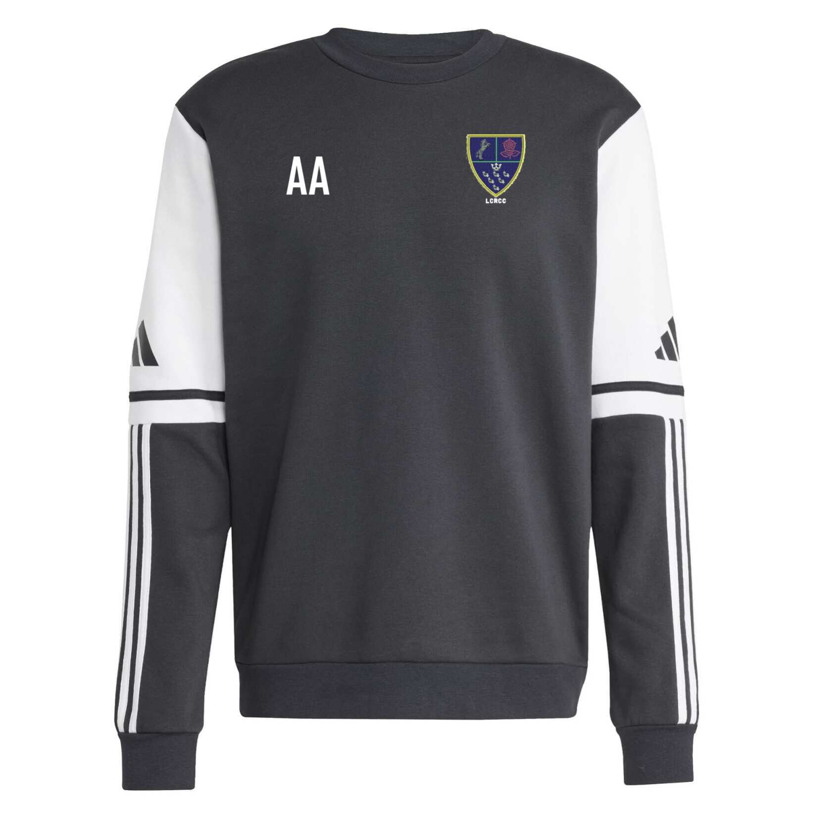 adidas Squadra 25 Sweat Crew Top - Black/White