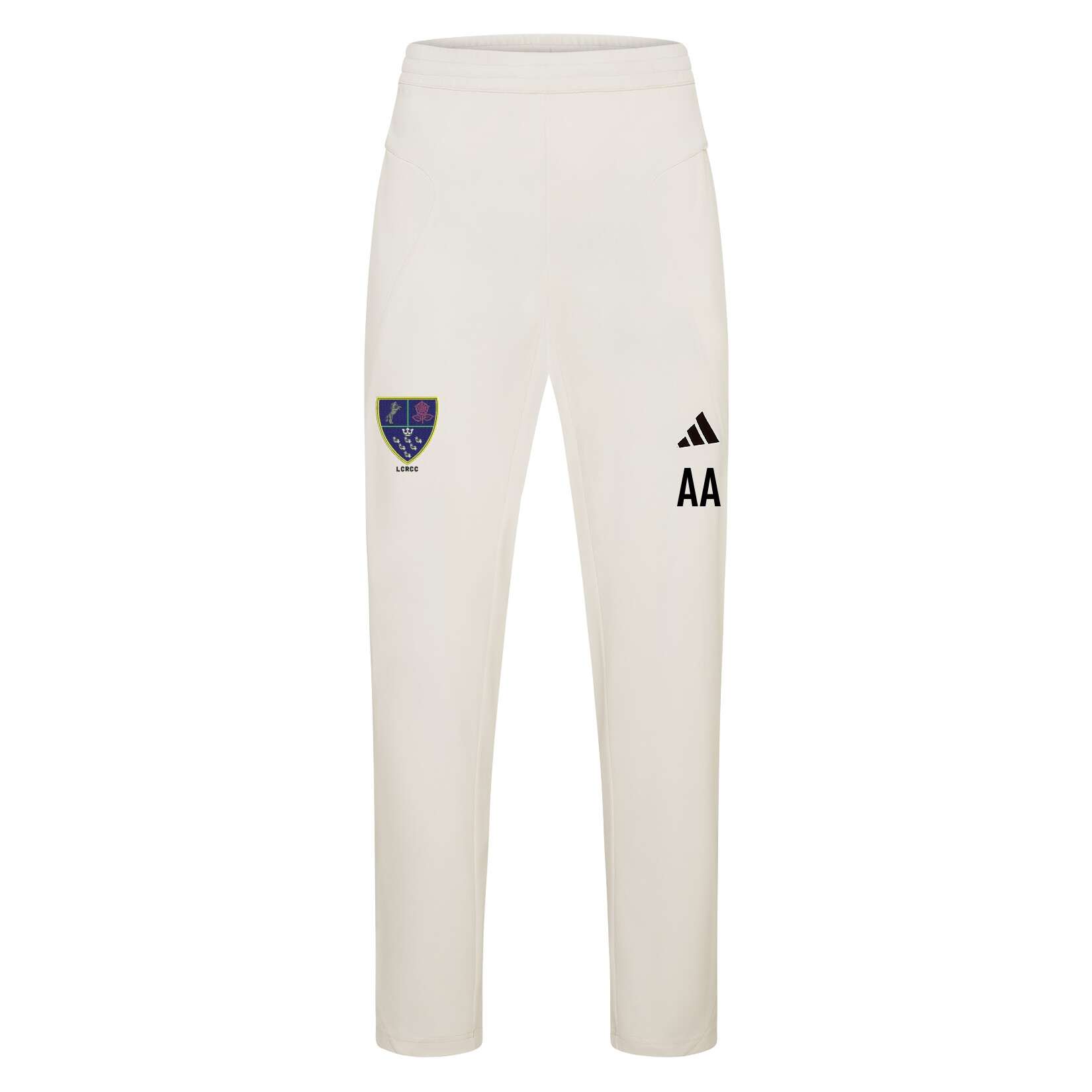 adidas-SS Elite Cricket Pants - Ivory/White