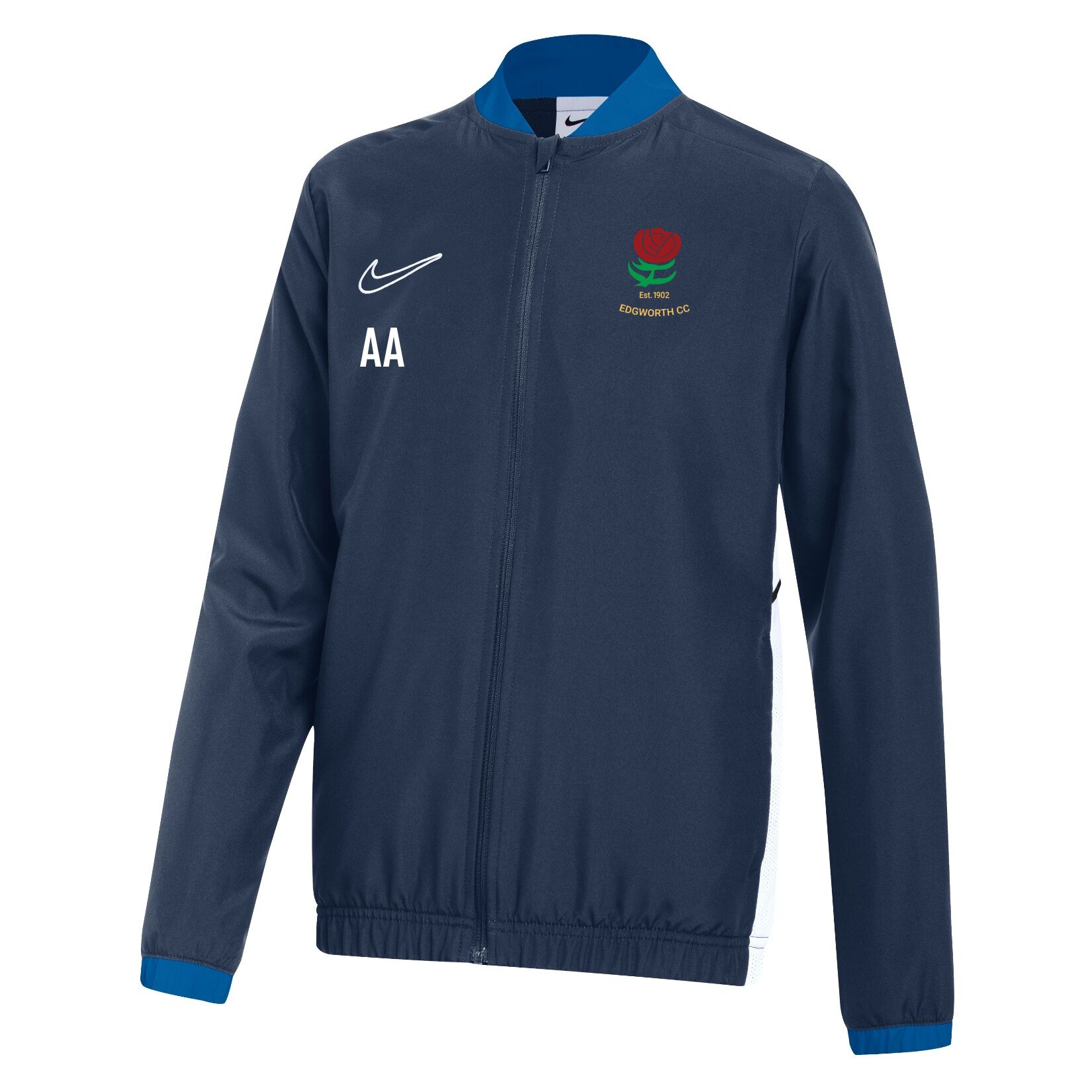 Nike Dri-FIT Academy 25 Woven Track Jacket - Obsidian/Royal Blue/White