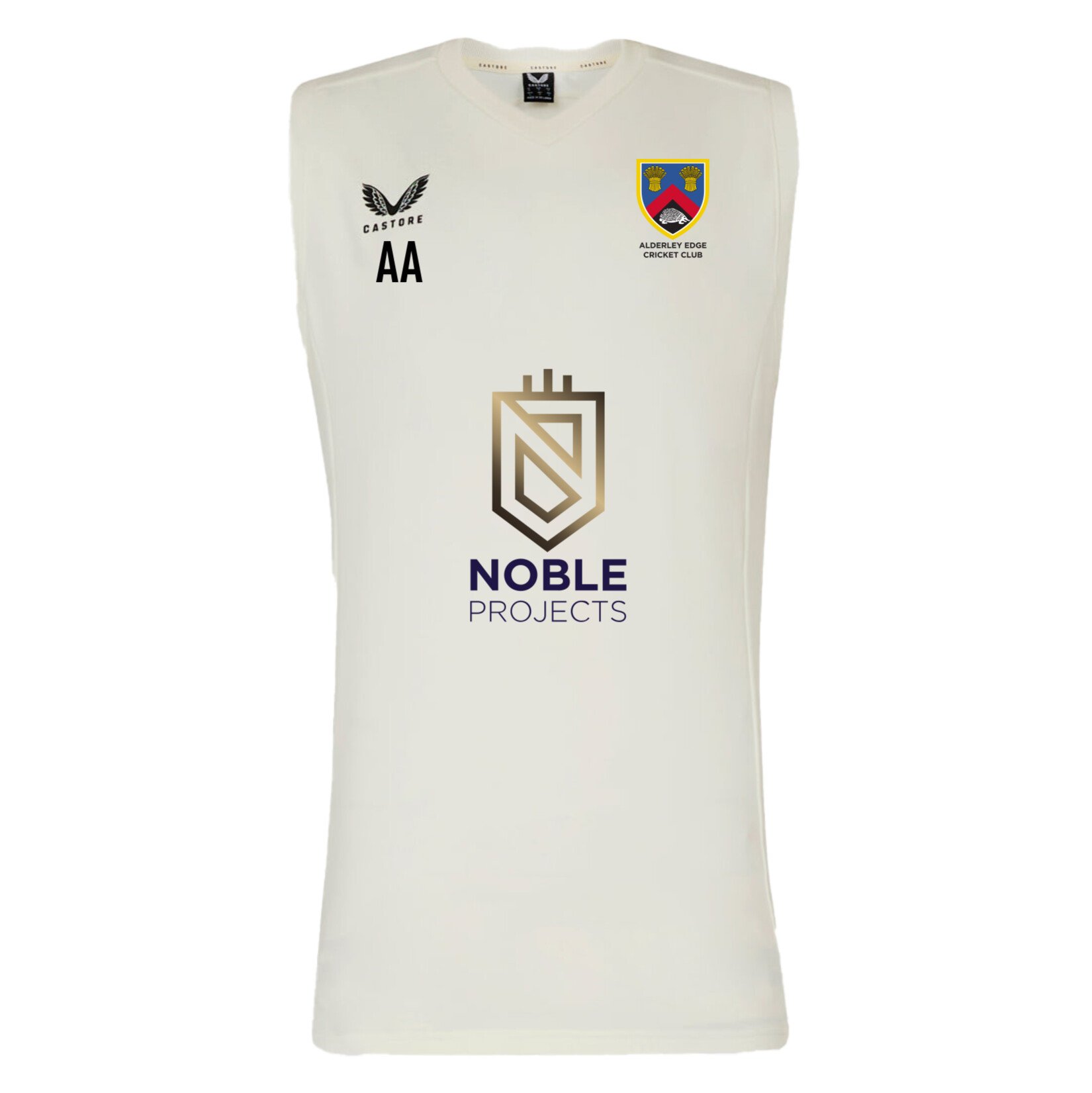 Castore Cricket Vest - Cream/Black