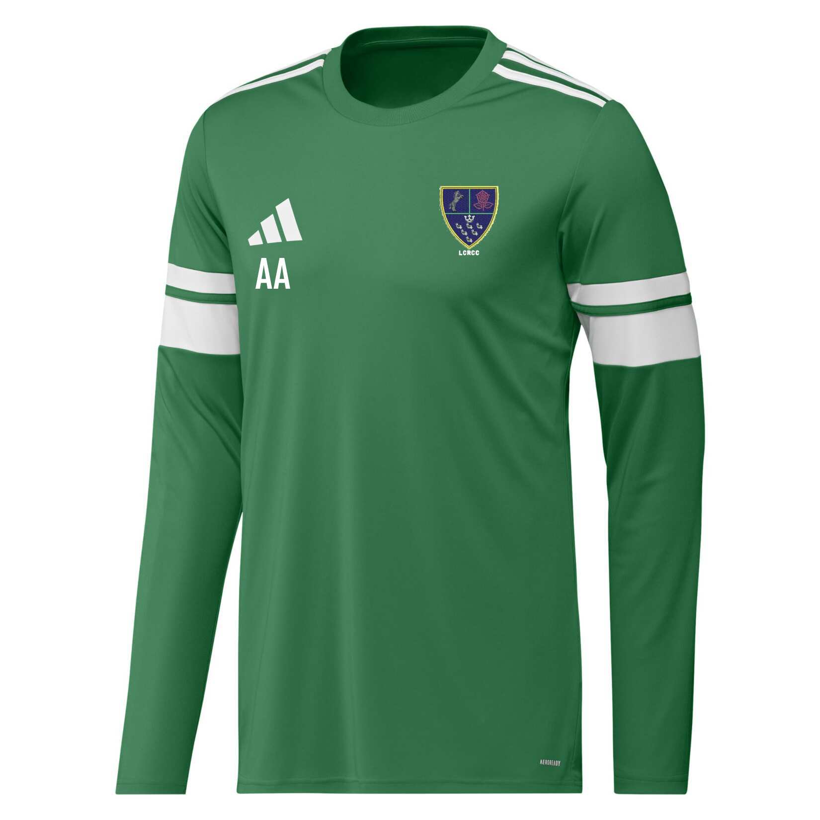 adidas Squadra 25 Long-Sleeve Jersey - Team Green/White