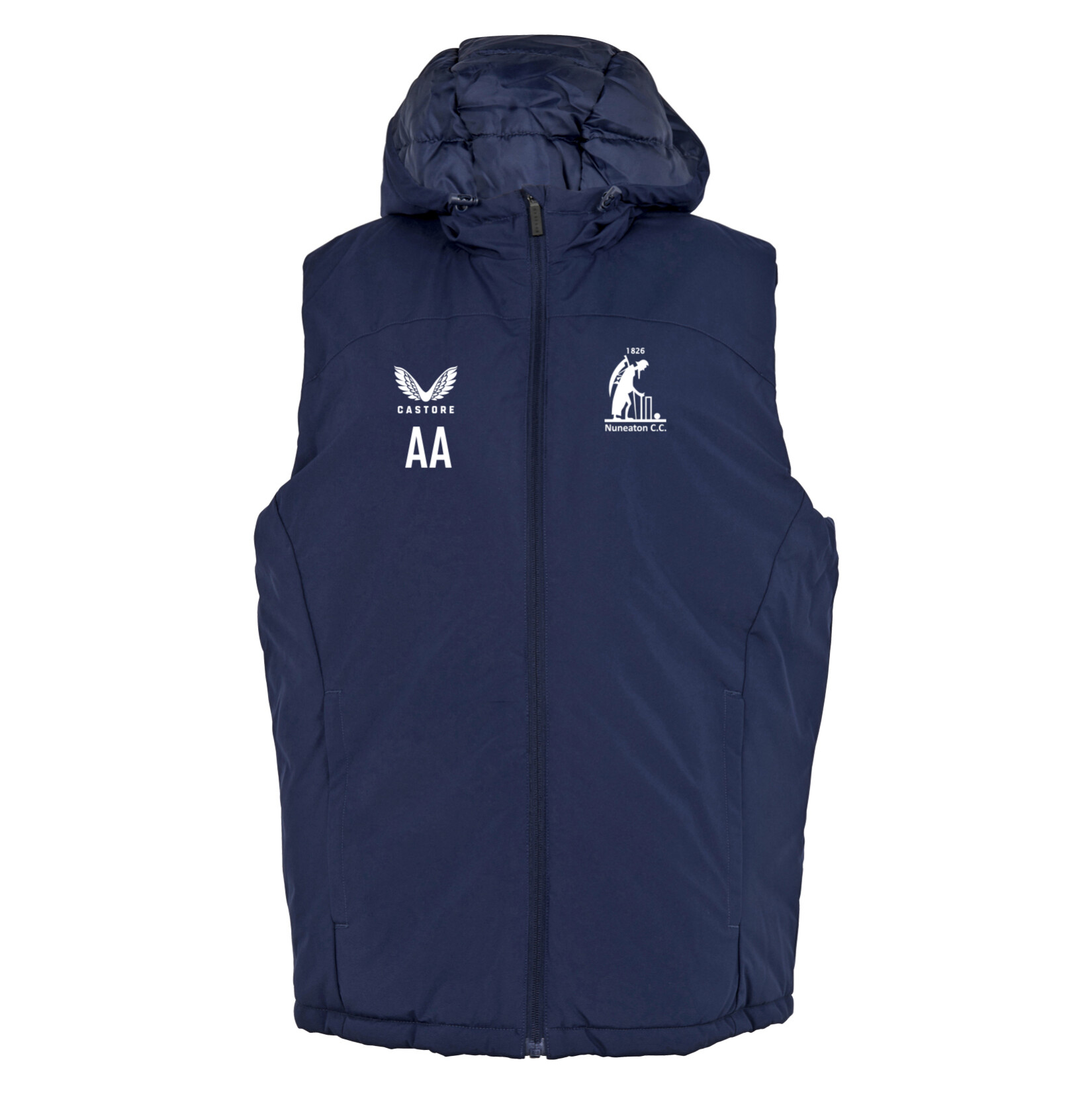 Castore Padded Gilet With Hood 22 - Navy