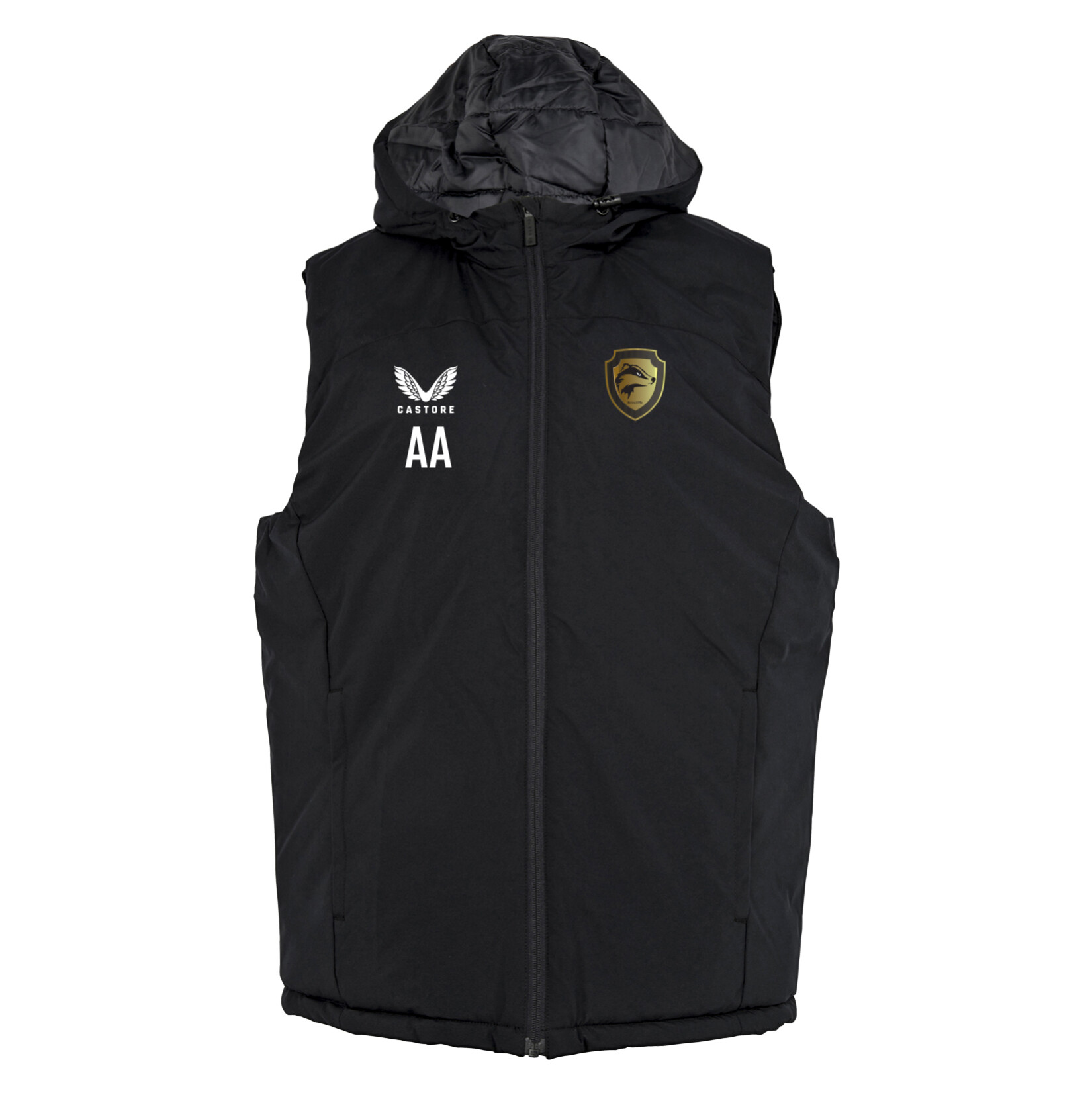 Castore Padded Gilet With Hood 22 - Black