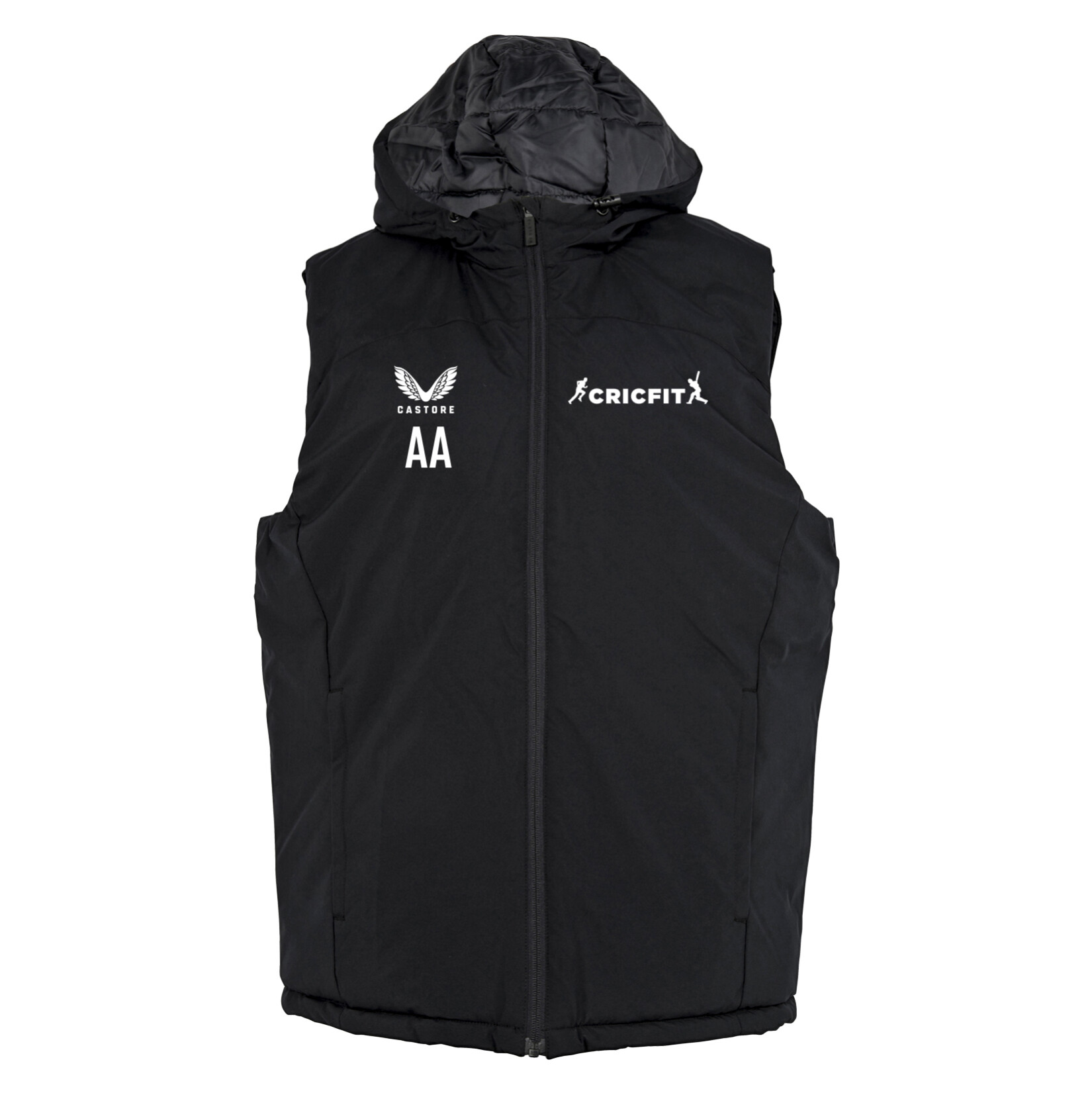 Castore Padded Gilet With Hood 22 - Black