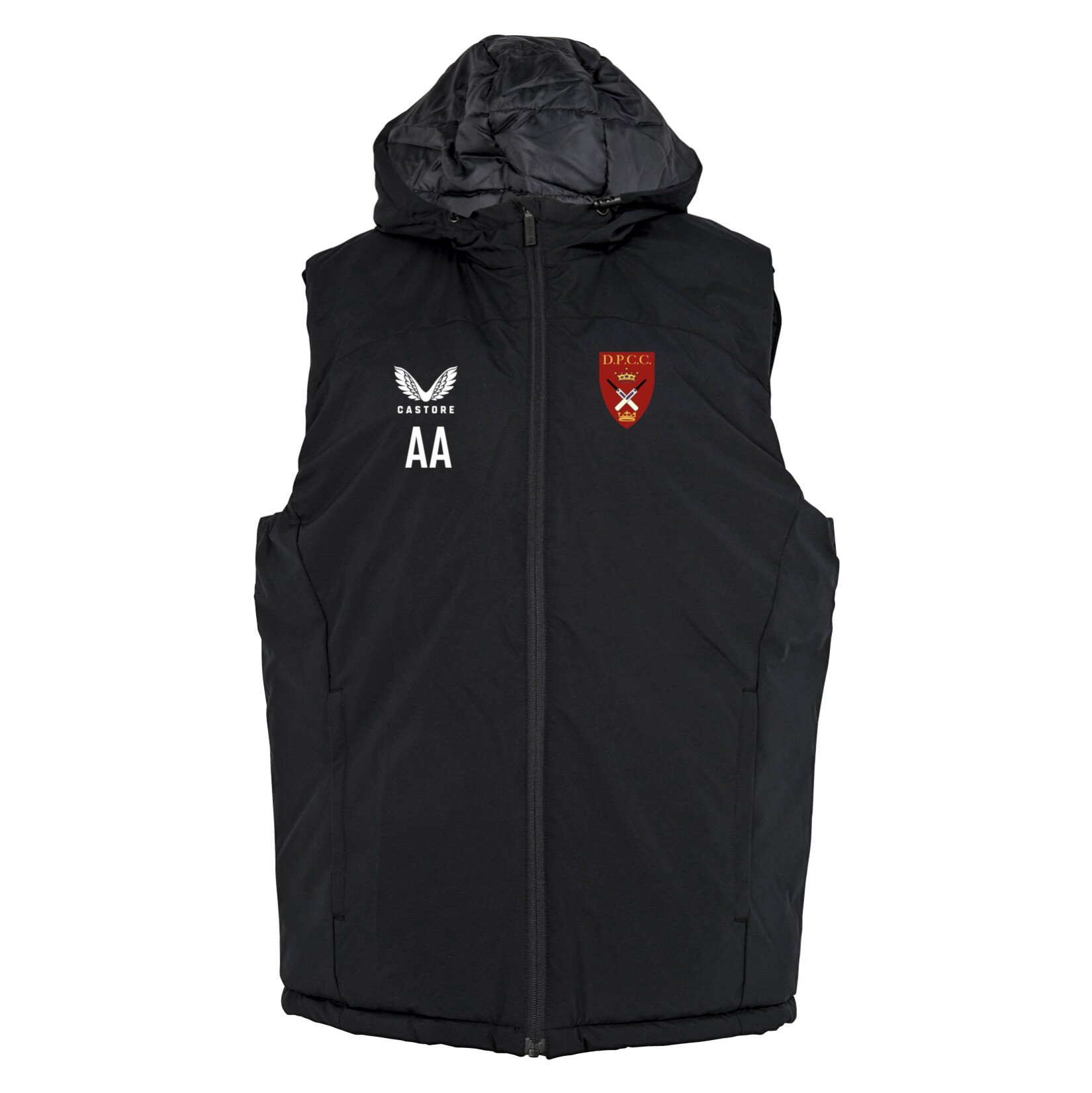 Castore Padded Gilet With Hood 22 - Black