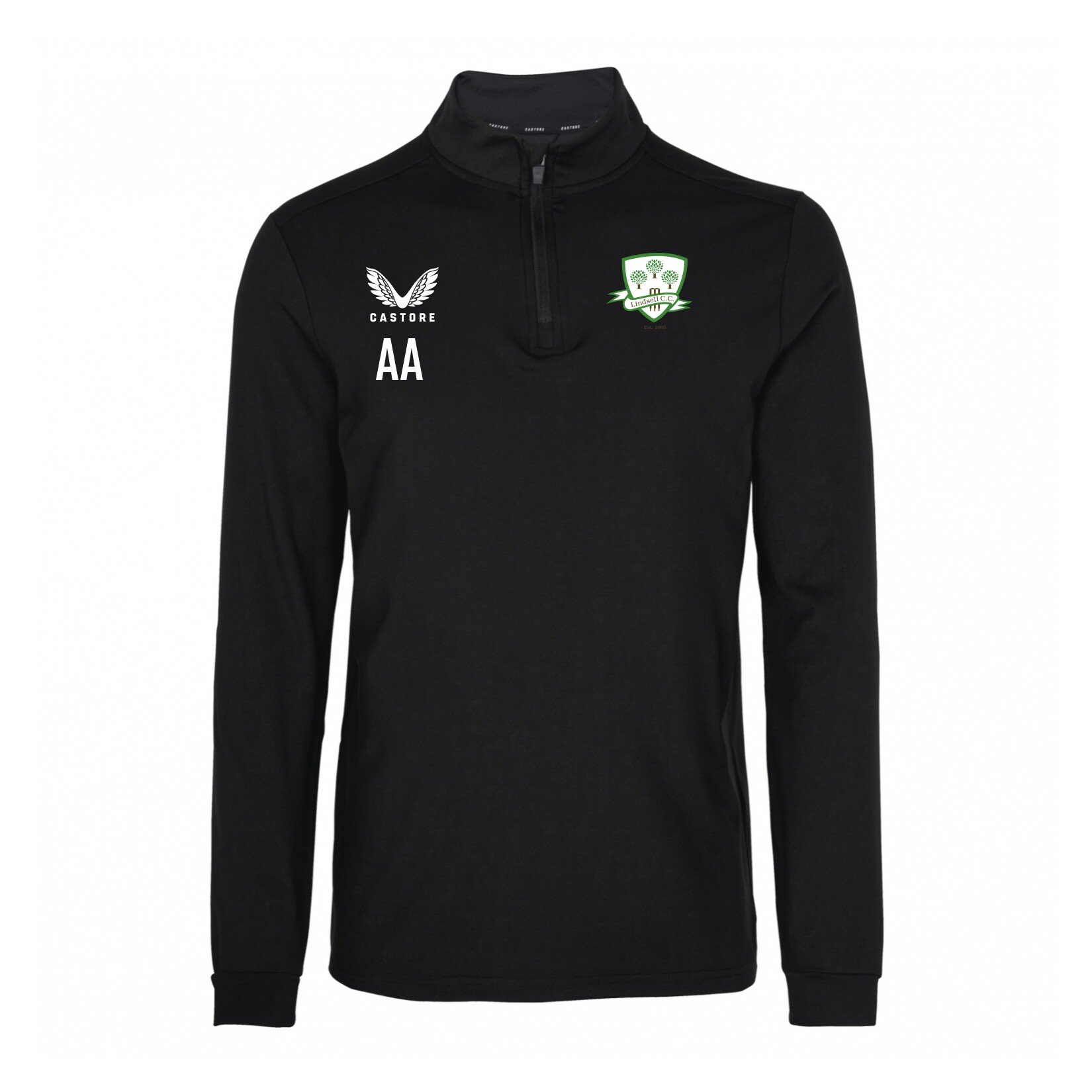 Castore Fleece Brushback 1/4 Zip Midlayer - Black
