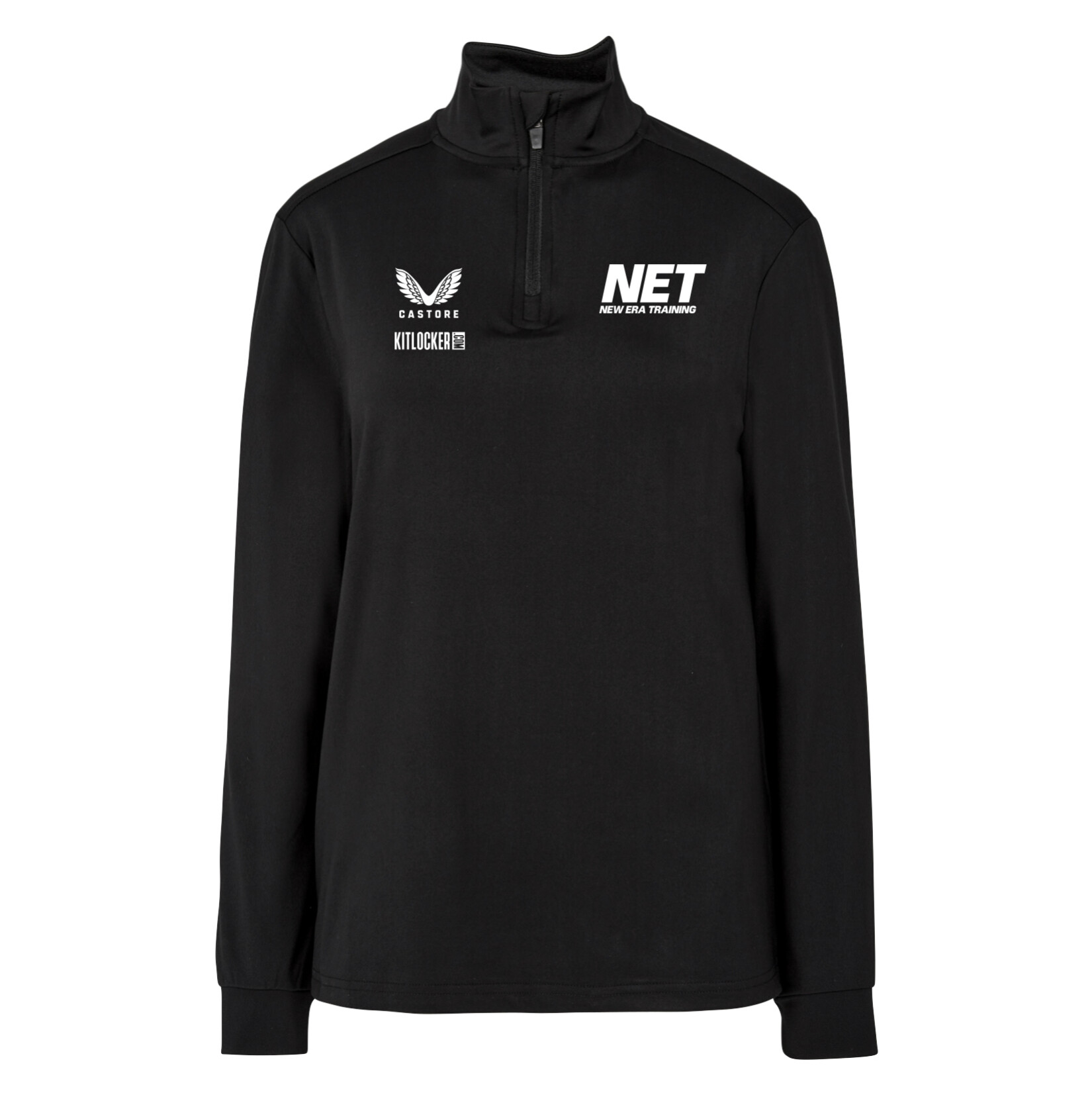 Castore Fleece Brushback 1/4 Zip Midlayer (W) - Black