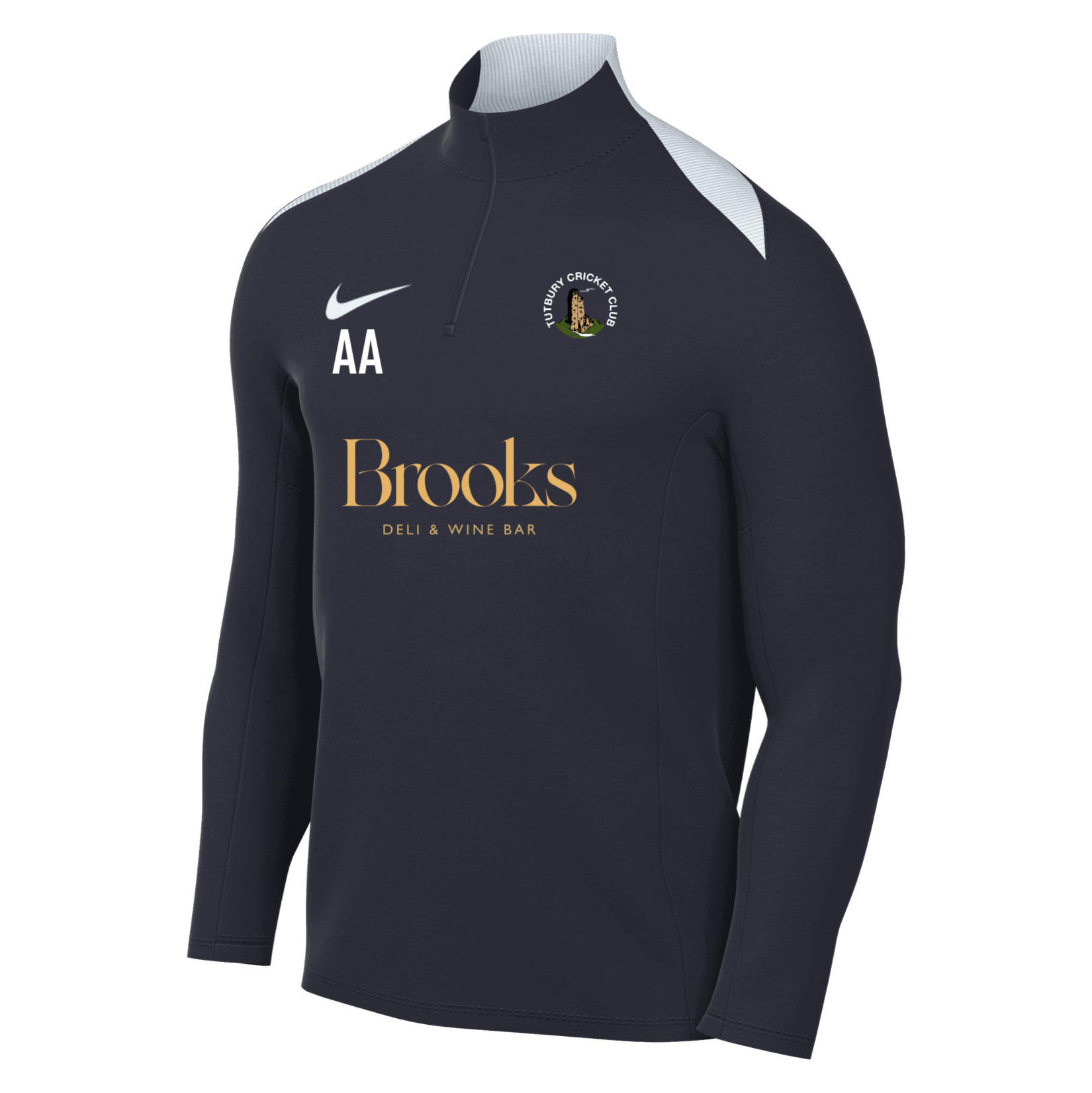Nike Academy Pro 24 Dri-FIT Drill Top - OBSIDIAN/OBSIDIAN/WHITE/WHITE