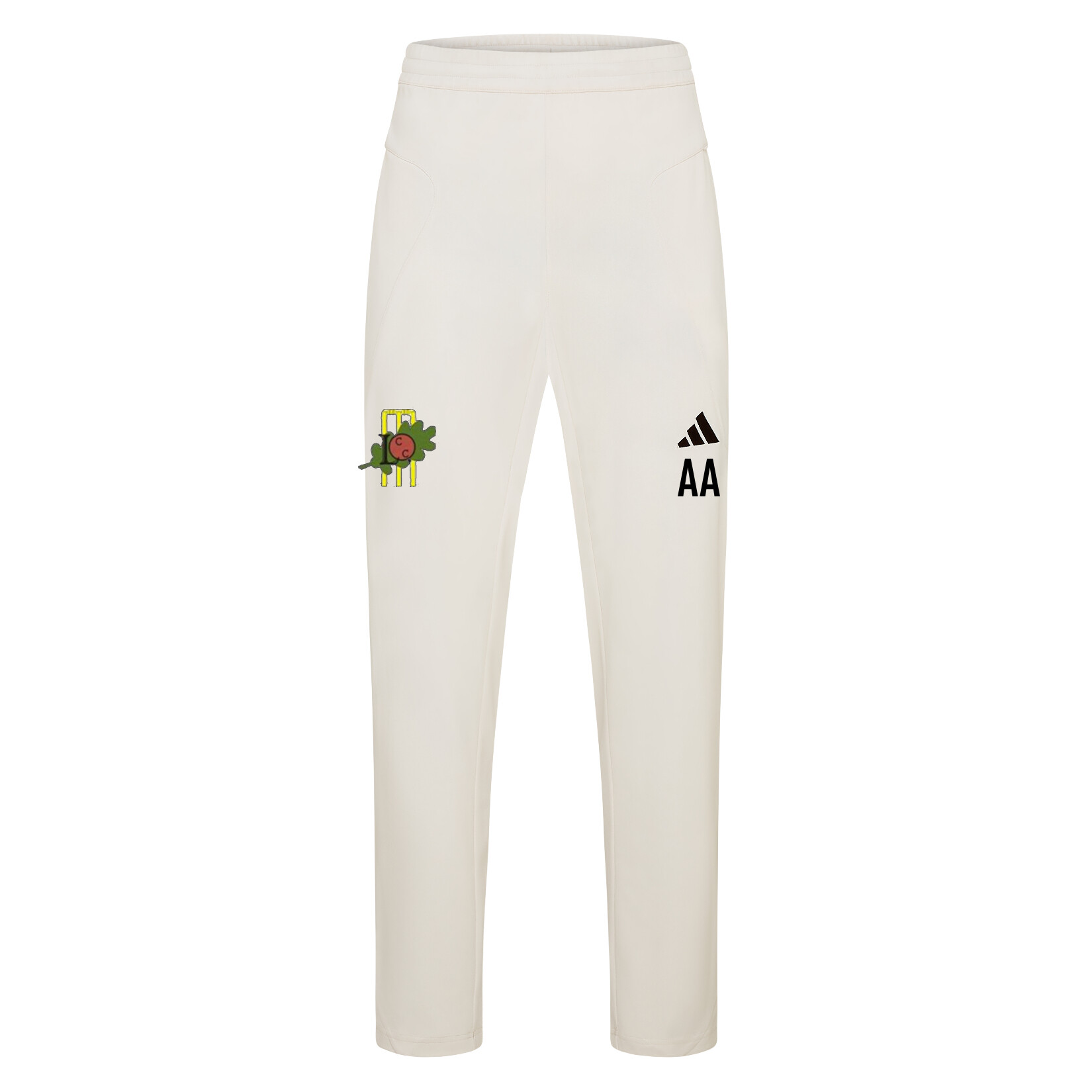 adidas-SS Elite Cricket Pants - Ivory/White