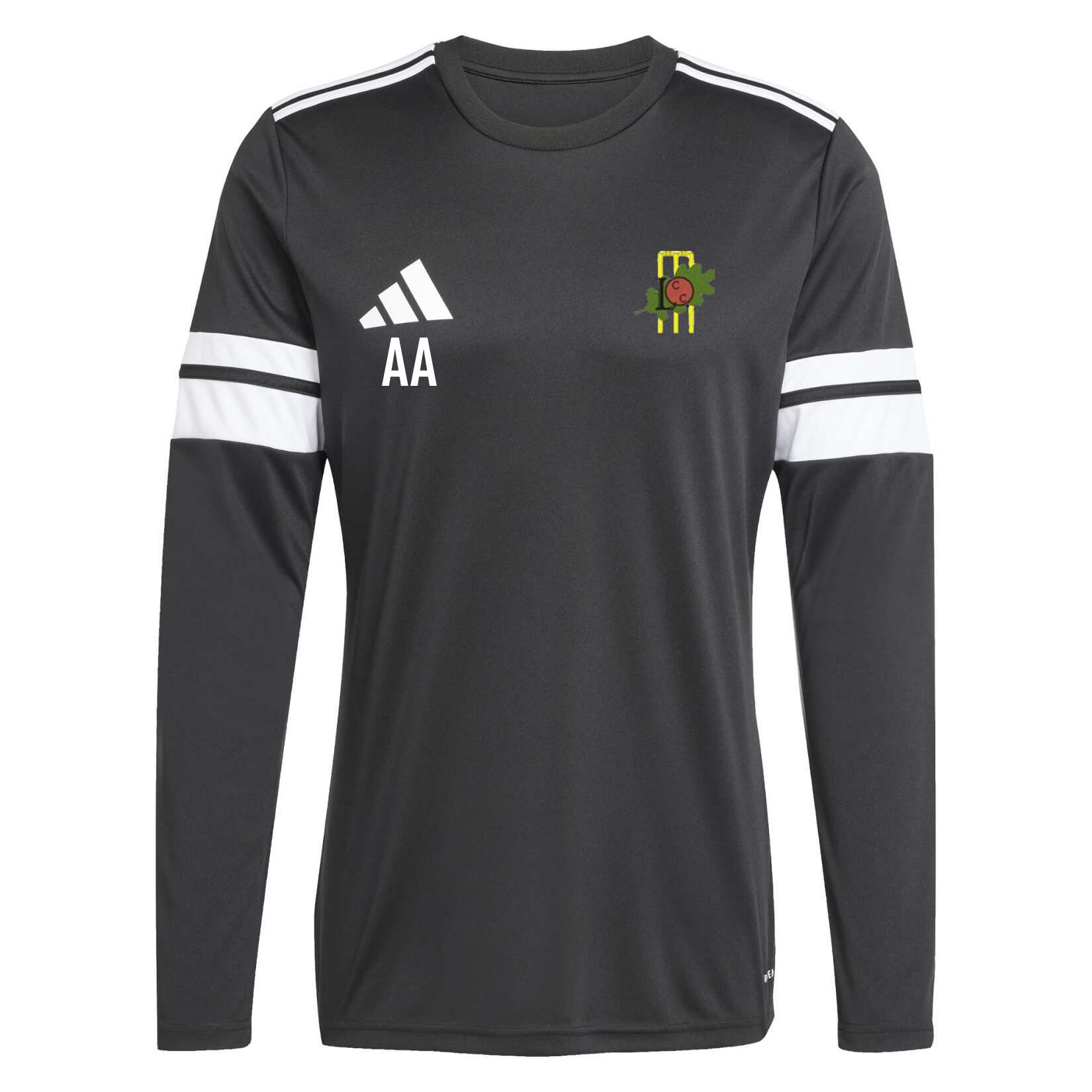 adidas Squadra 25 Long-Sleeve Jersey - Black/White