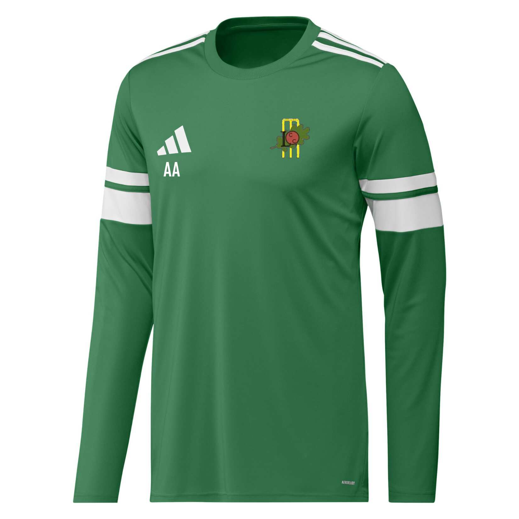 adidas Squadra 25 Long-Sleeve Jersey - Team Green/White