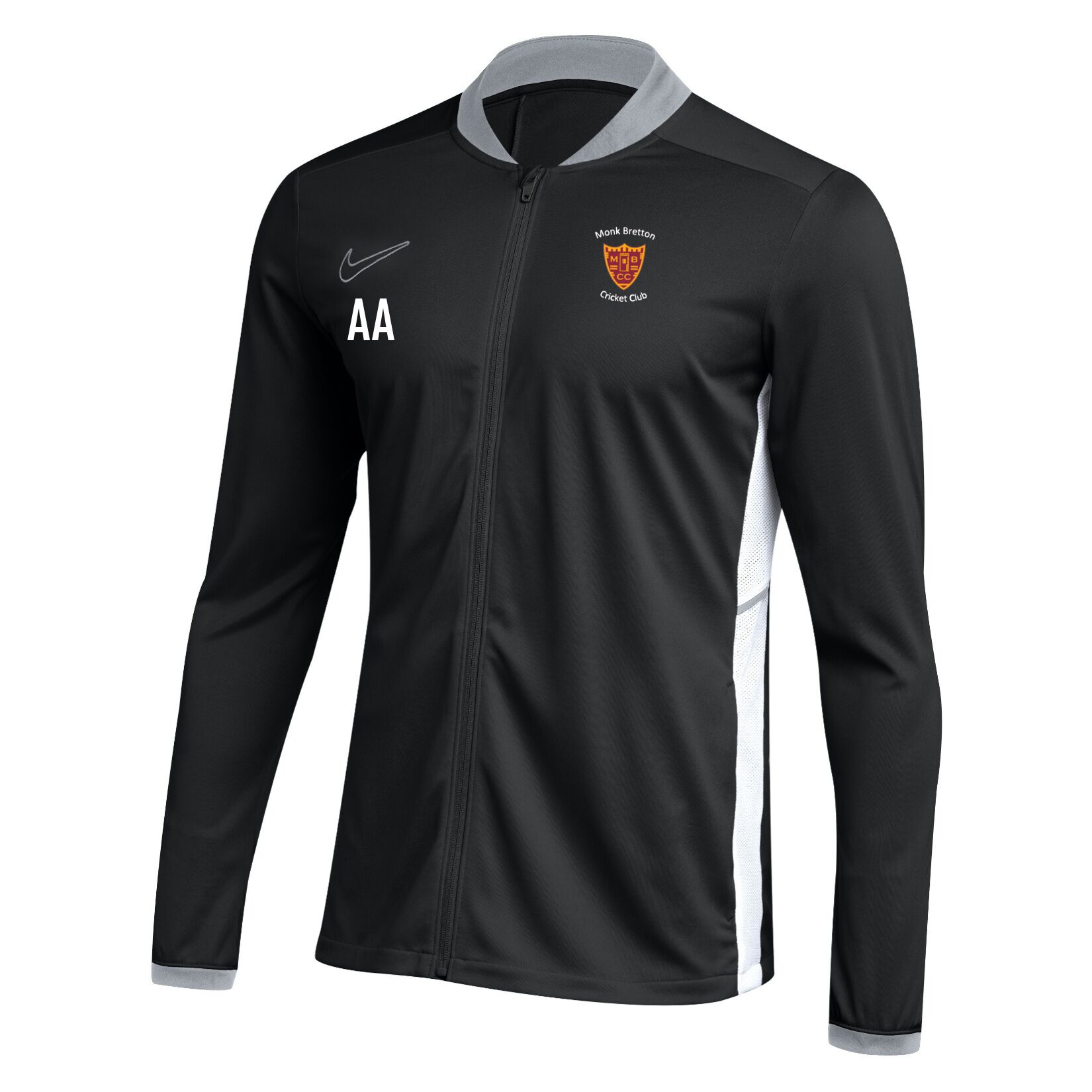 Nike Dri-FIT Academy 25 Knit Track Jacket - Black/White/White