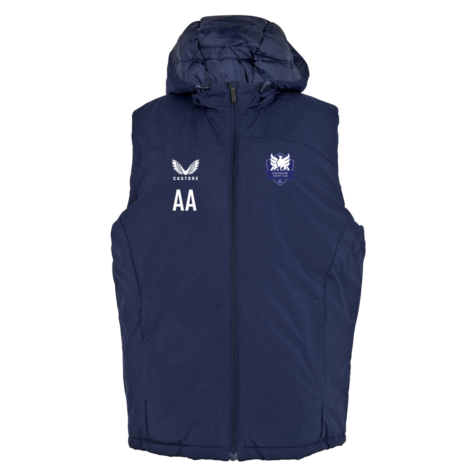 Castore Padded Gilet With Hood 22 - Navy