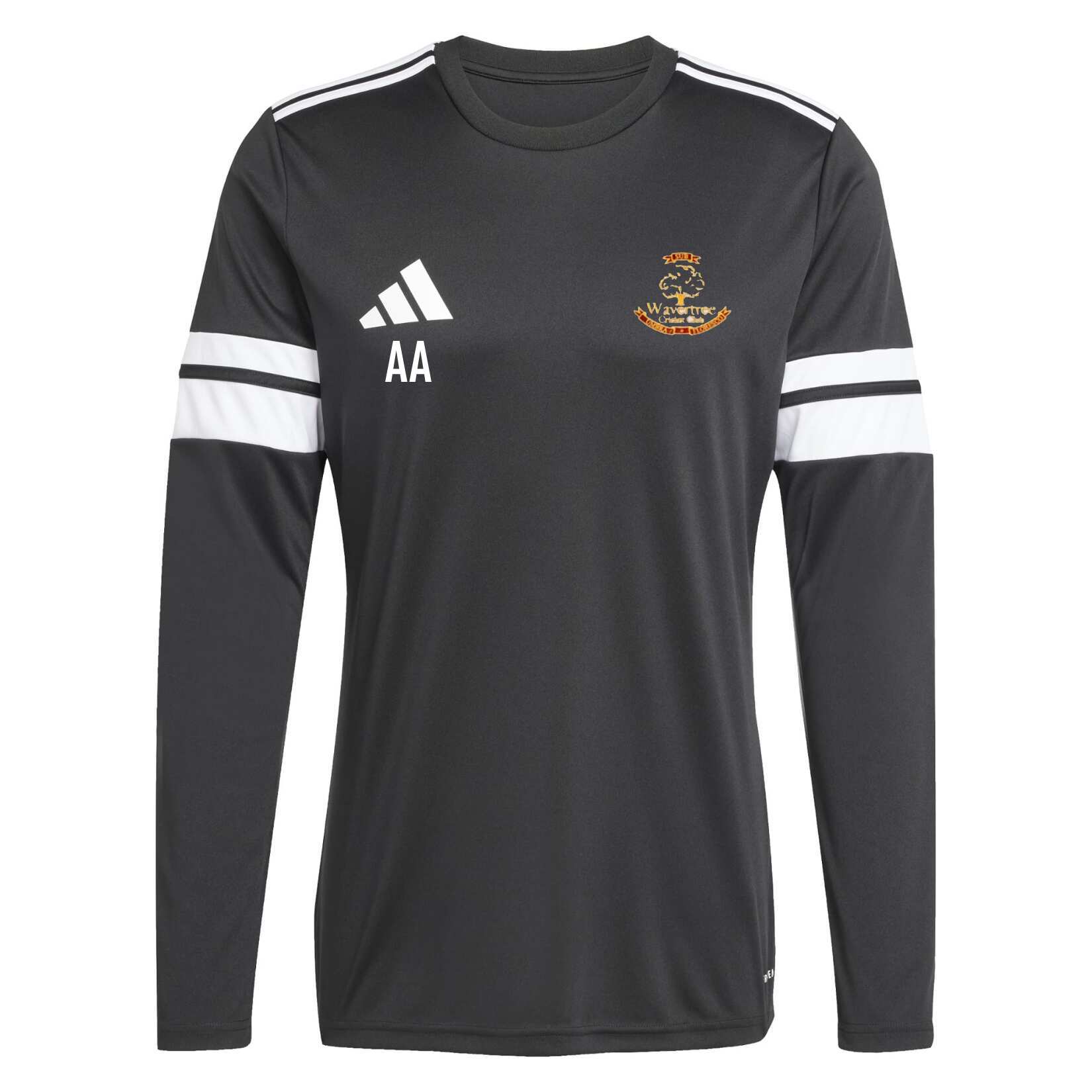 adidas Squadra 25 Long-Sleeve Jersey - Black/White