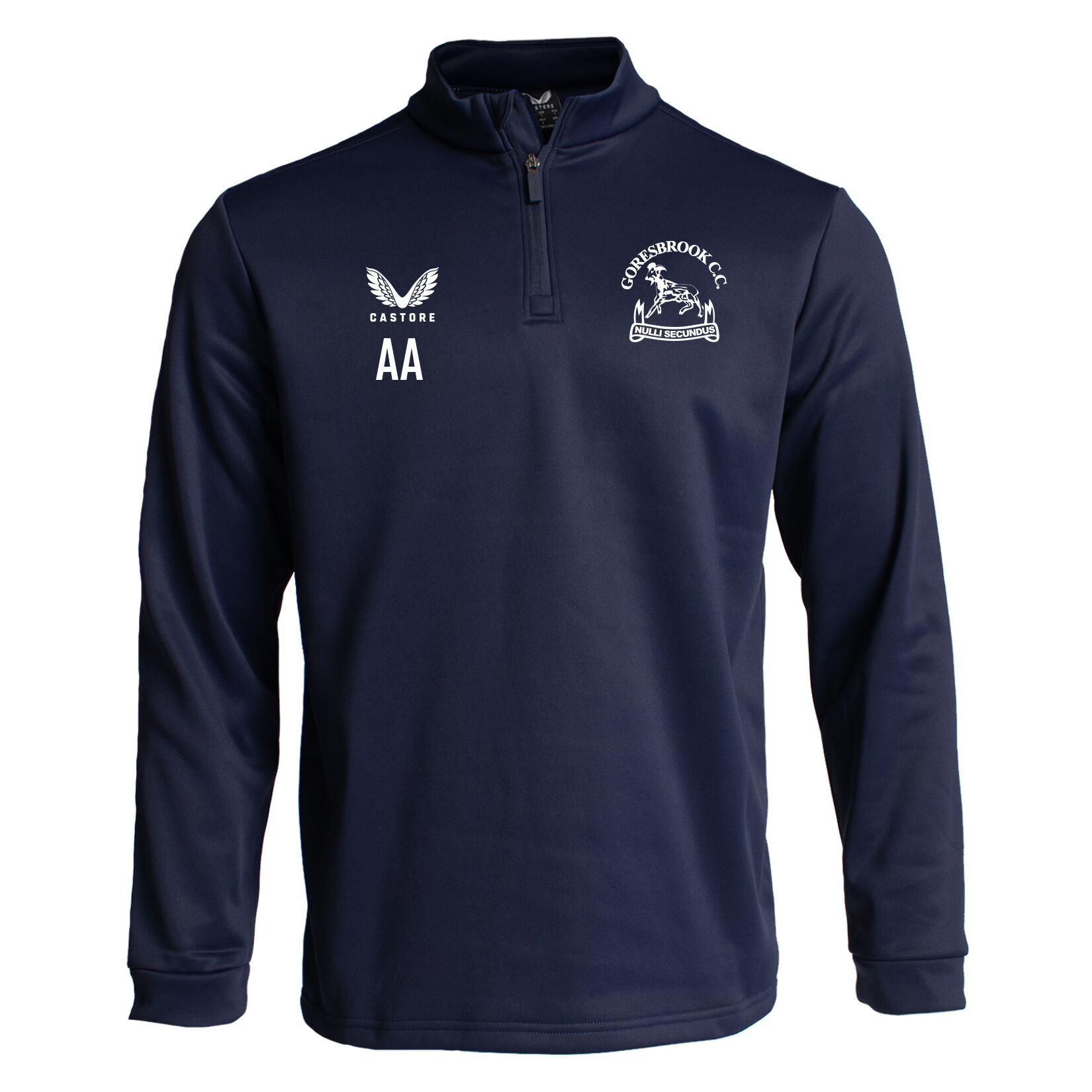 Castore Fleece Brushback 1/4 Zip Midlayer - Navy