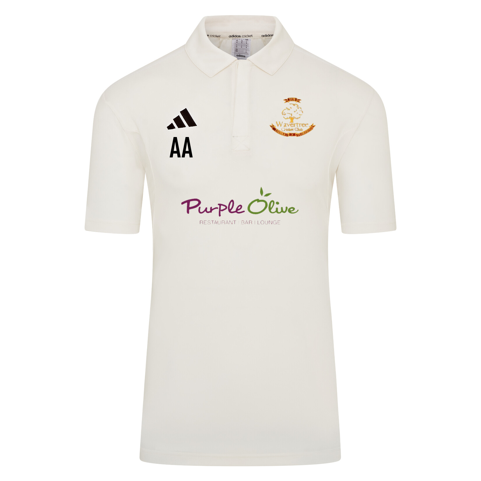 adidas-SS Elite Short Sleeve Cricket Shirt - Ivory/White