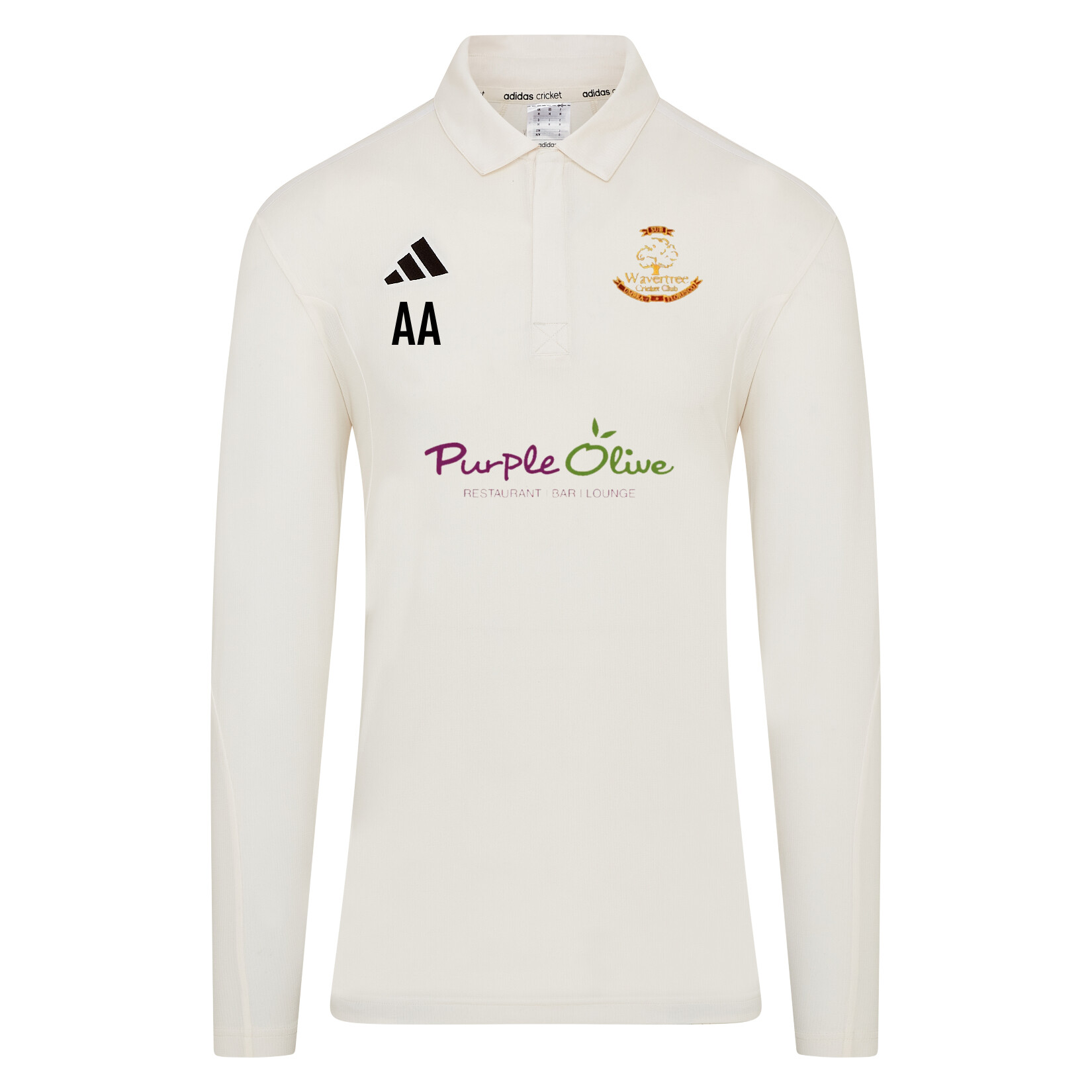 adidas-SS Elite Long-Sleeve Polo Shirt - Ivory/White