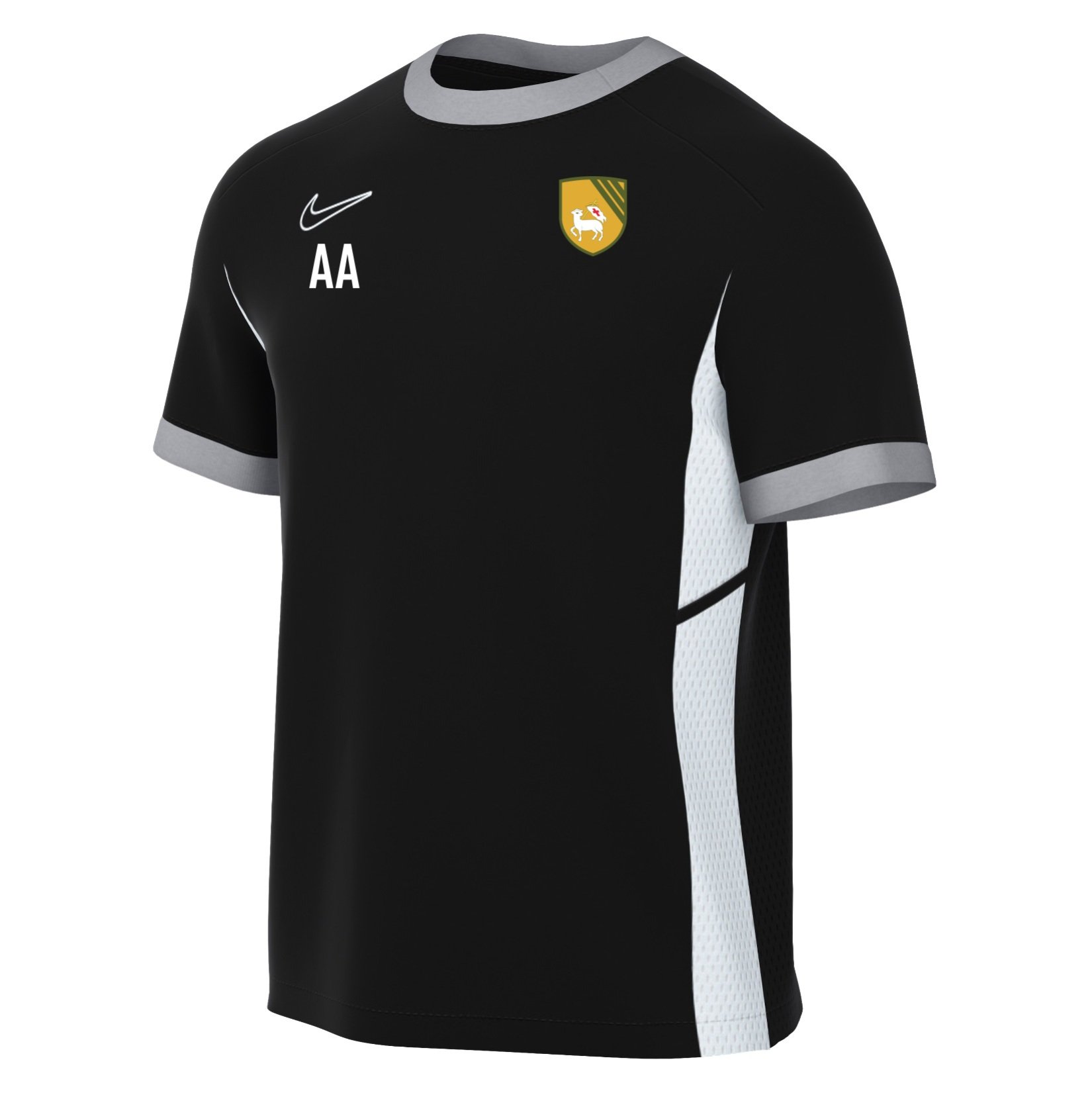 Nike Academy 25 Short-Sleeve Training Top - Black/White/White
