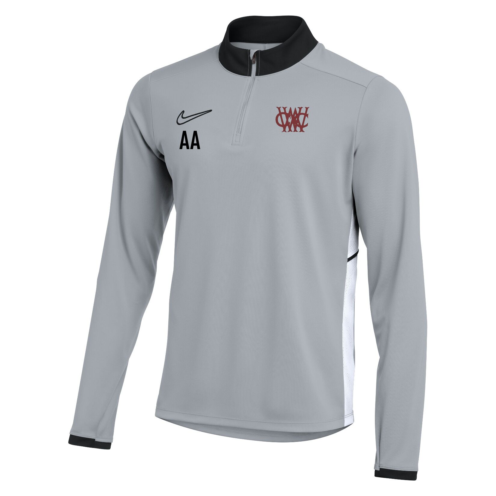 Nike Dri-FIT Academy 25 Drill Top - Wolf Grey/Black/White