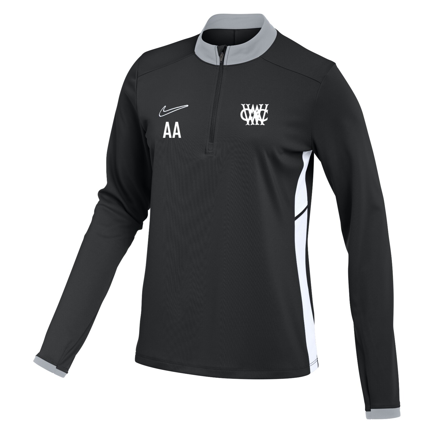Nike Dri-FIT Academy 25 Drill Top (W) - Black/White/White