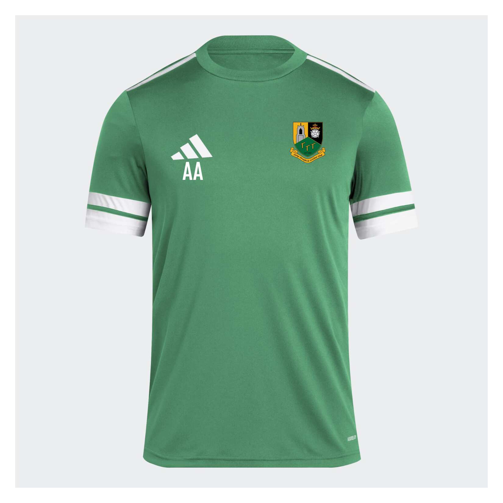 adidas Squadra 25 Short-Sleeve Jersey - Team Green/White