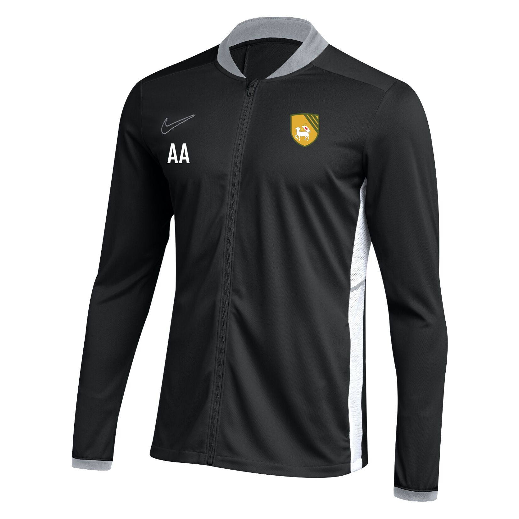 Nike Dri-FIT Academy 25 Knit Track Jacket - Black/White/White