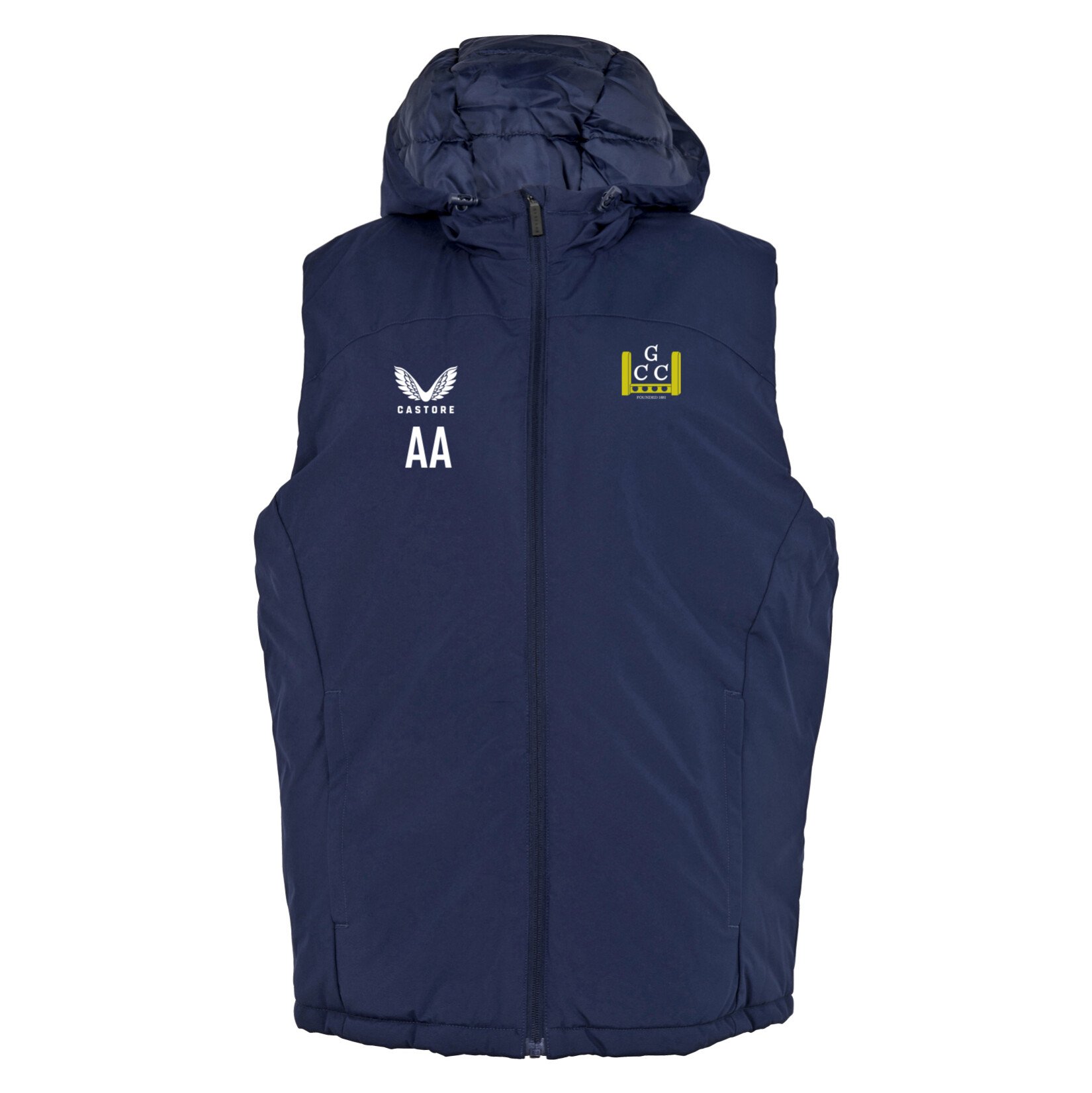 Castore Padded Gilet With Hood 22 - Navy