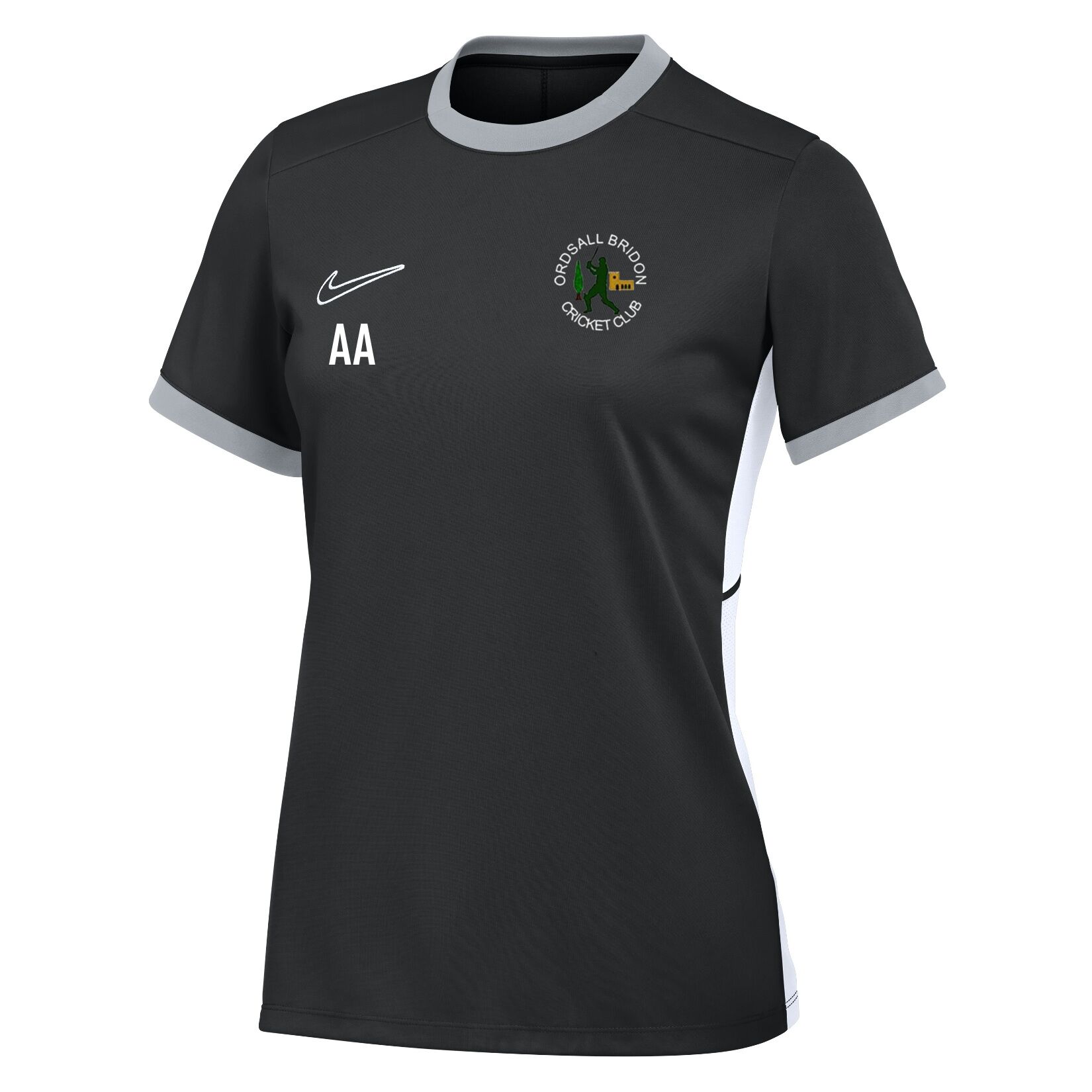 Nike Academy 25 Short-Sleeve Training Top (W) - Black/White/White