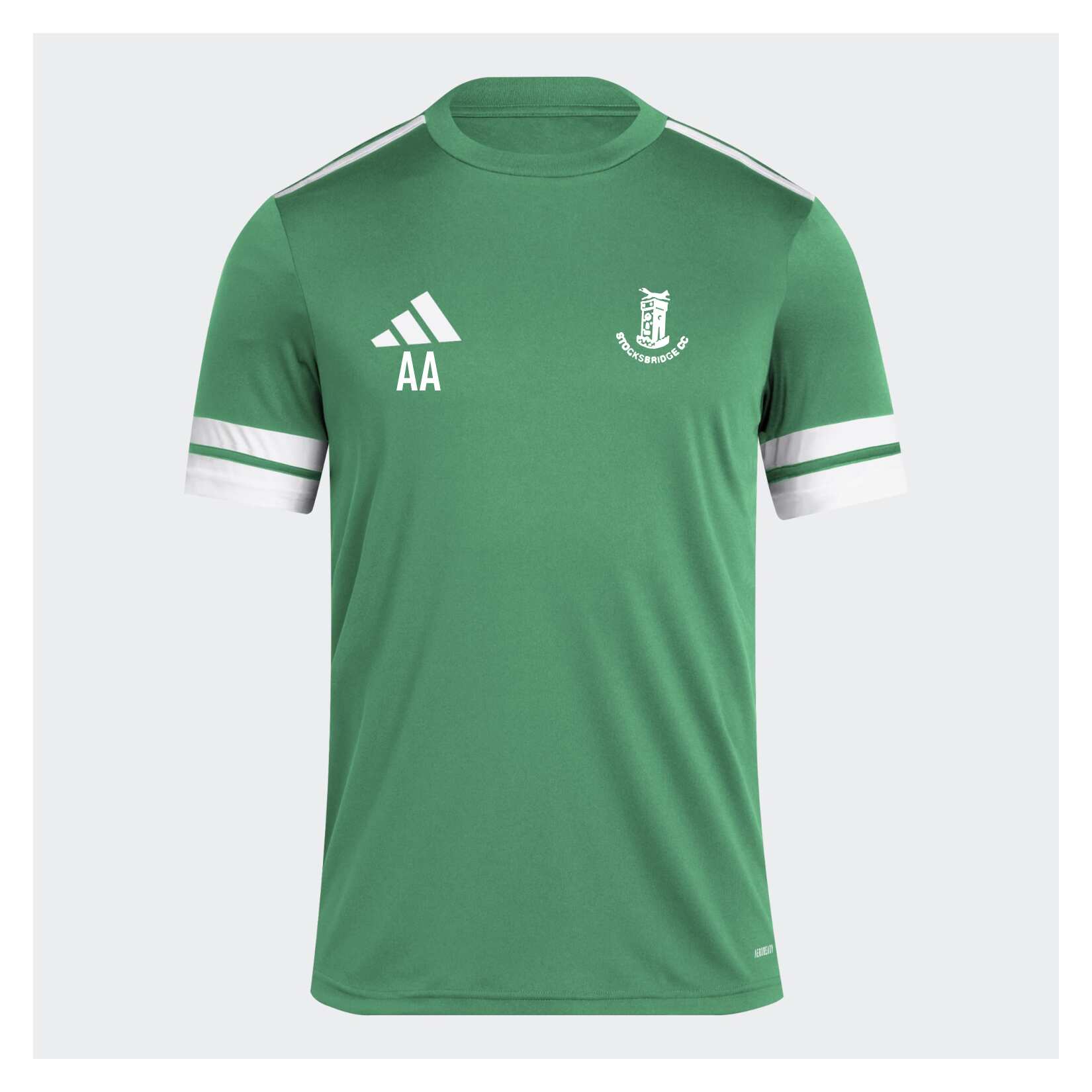 adidas Squadra 25 Short-Sleeve Jersey - Team Green/White