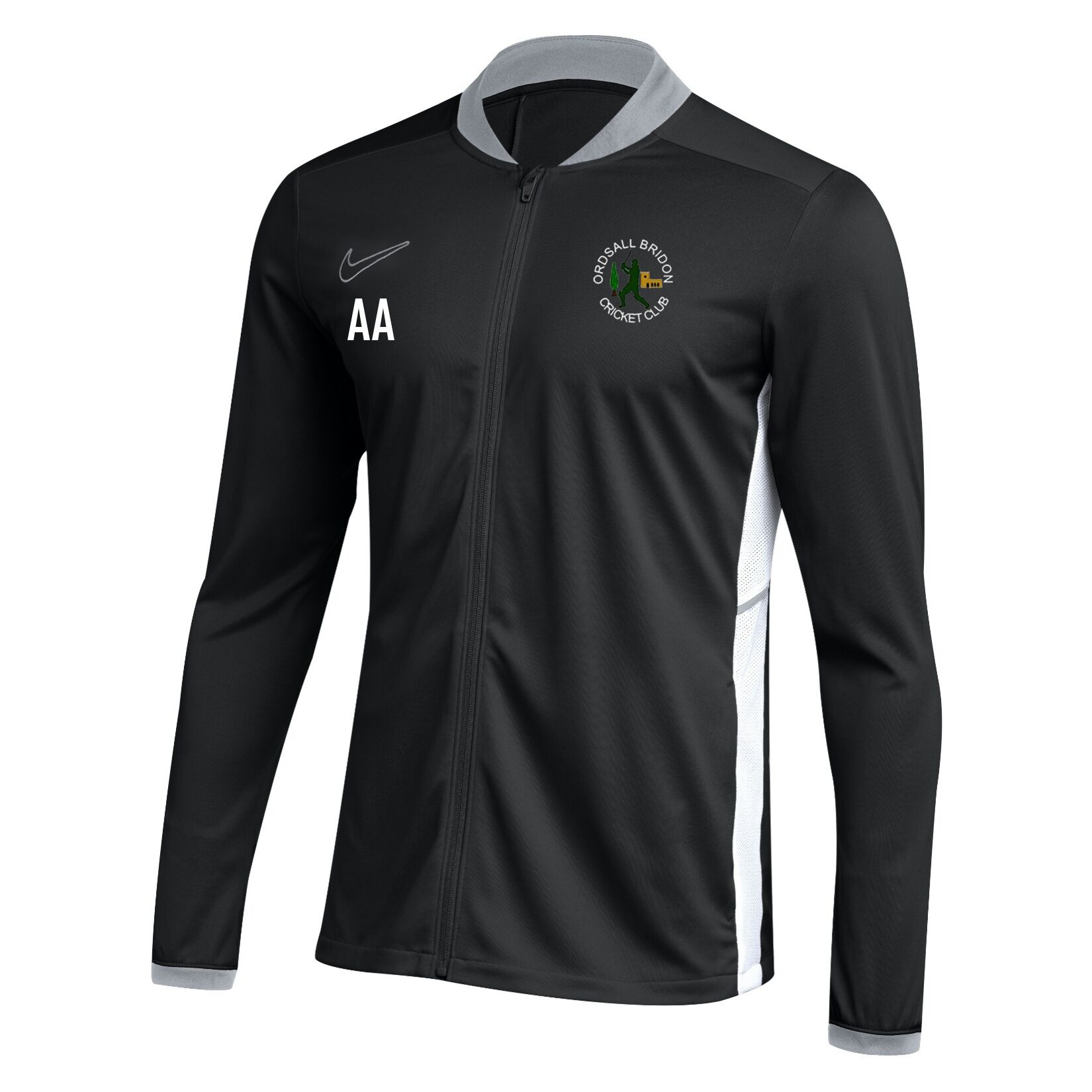 Nike Dri-FIT Academy 25 Knit Track Jacket - Black/White/White