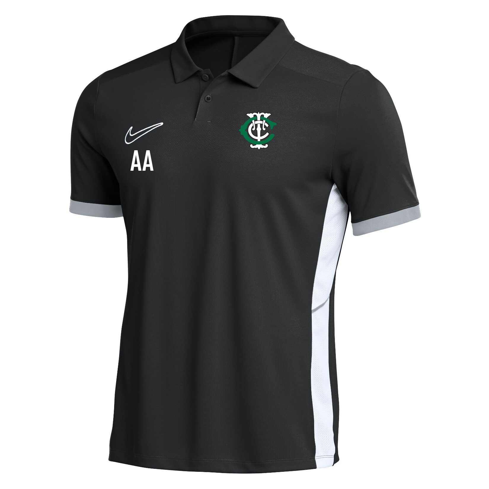 Nike Dri-FIT Academy 25 Polo - Black/White/White