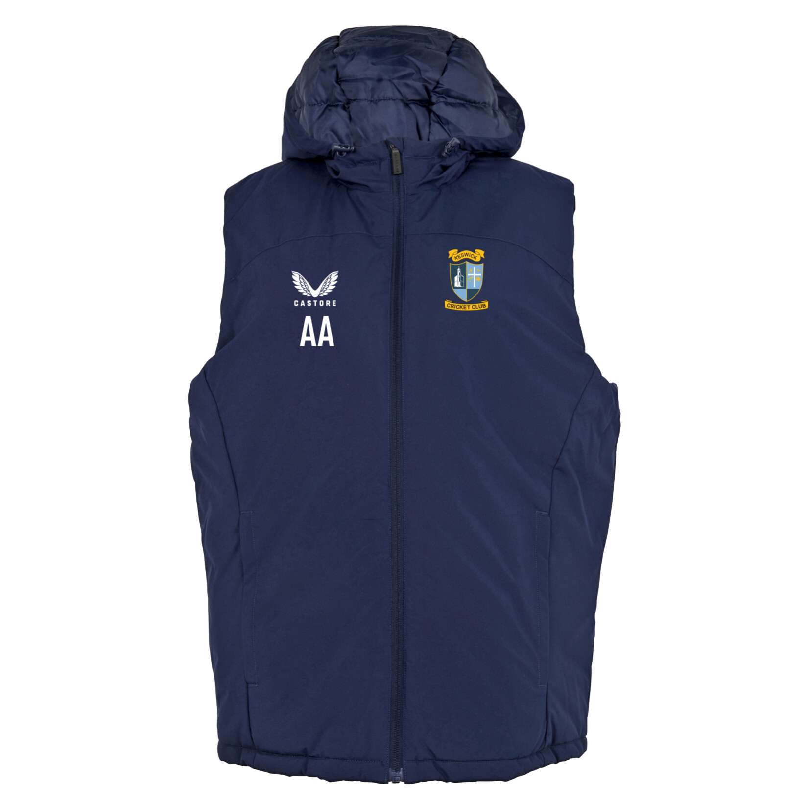 Castore Padded Gilet With Hood 22 - Navy