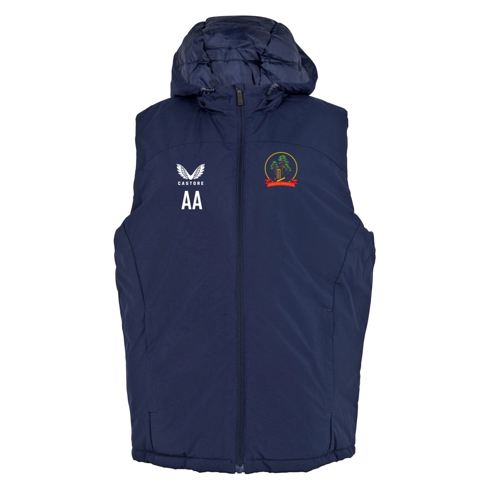 Castore Padded Gilet With Hood 22 - Navy