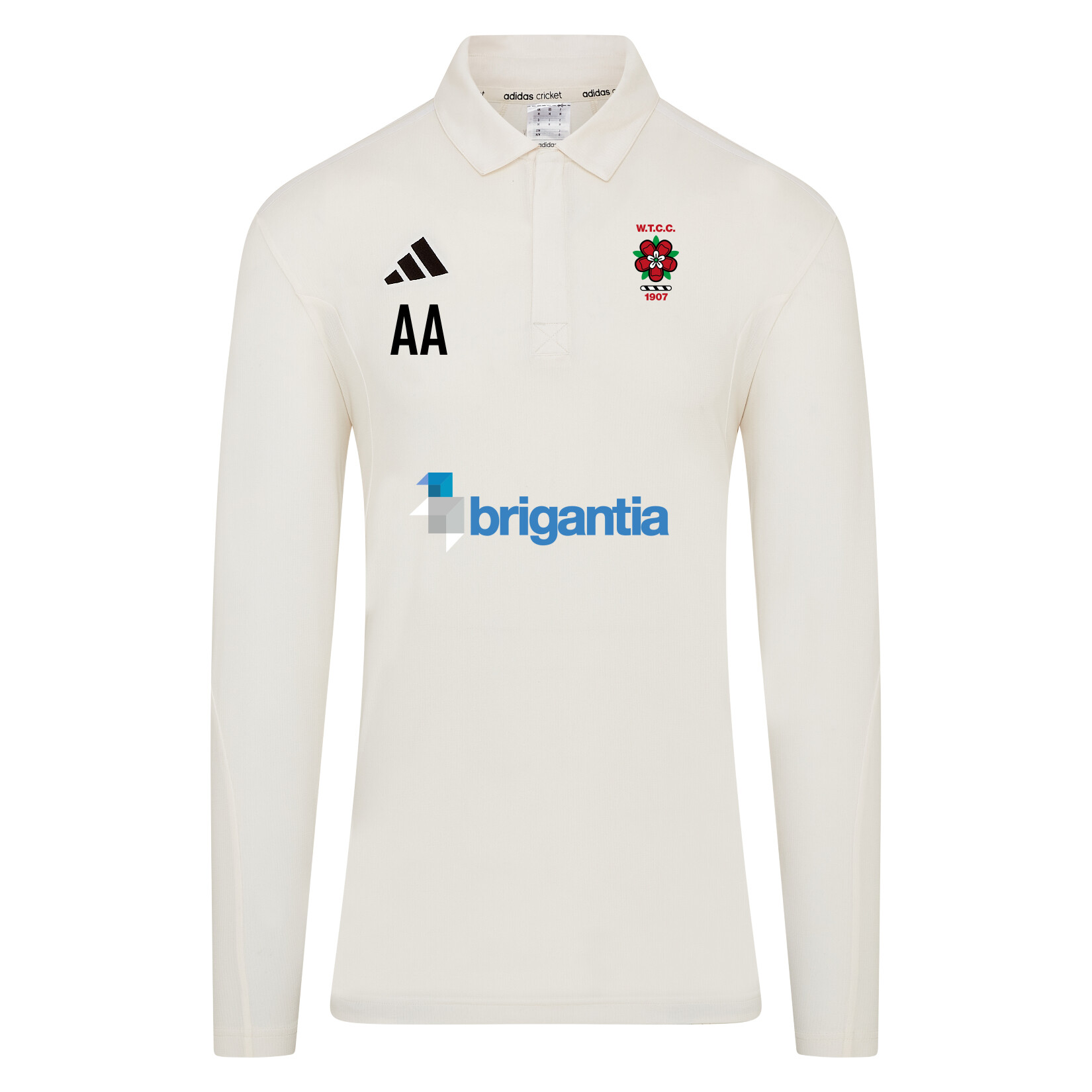 adidas-SS Elite Long-Sleeve Polo Shirt - Ivory/White