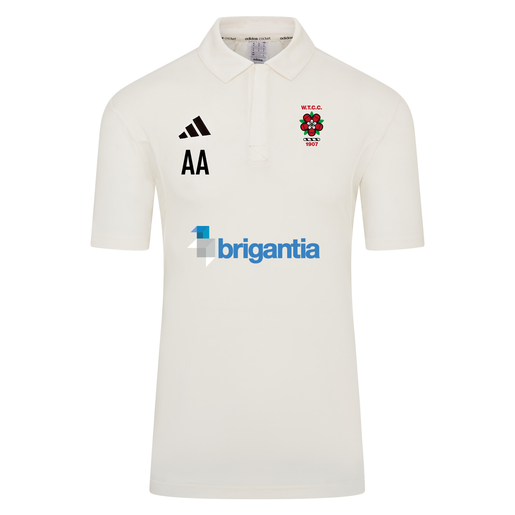 adidas-SS Elite Short Sleeve Cricket Shirt - Ivory/White