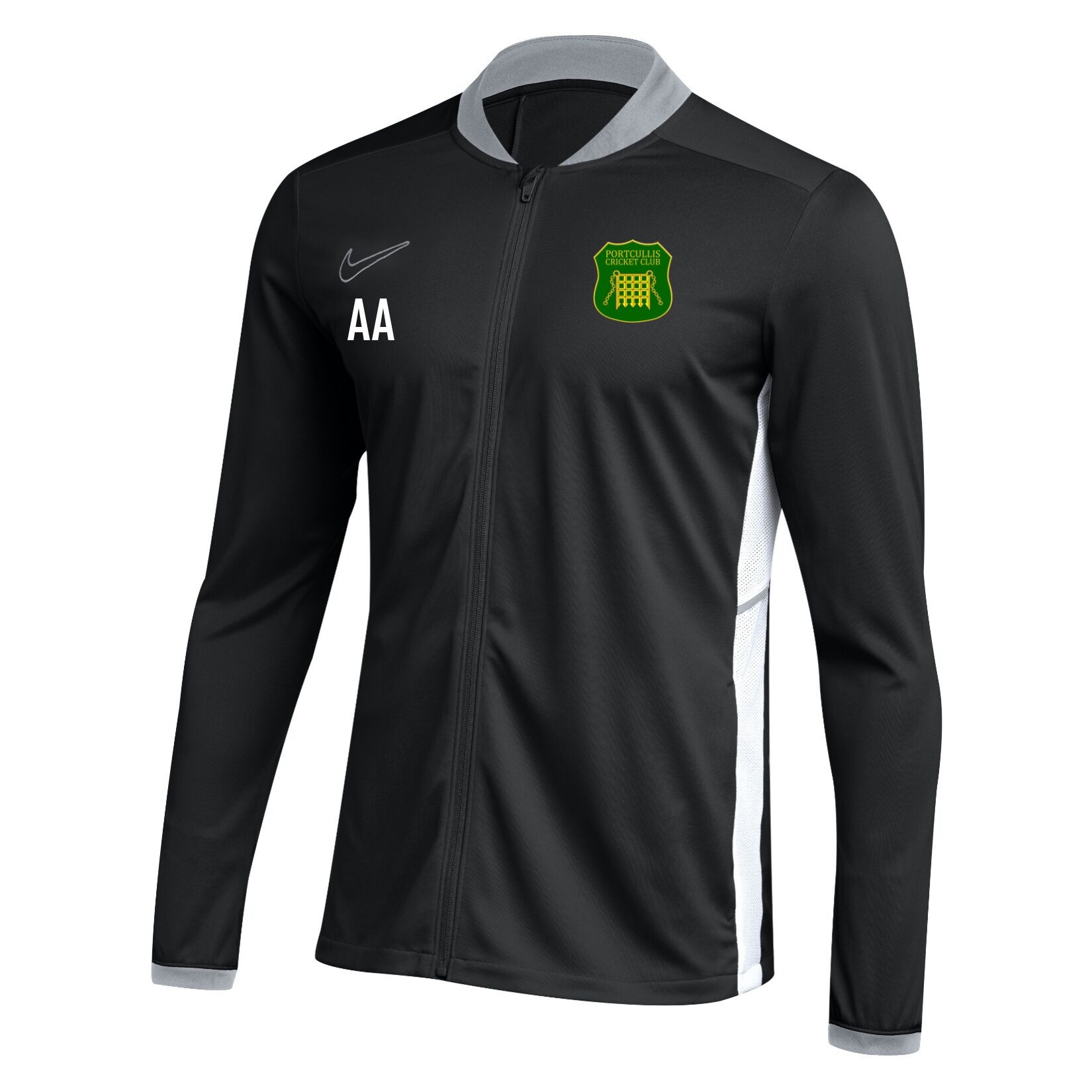 Nike Dri-FIT Academy 25 Knit Track Jacket - Black/White/White