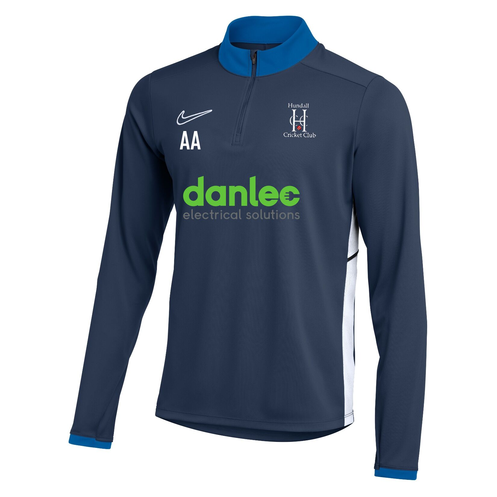 Nike Dri-FIT Academy 25 Drill Top - Obsidian/Royal Blue/White