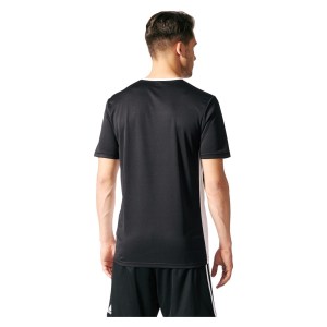 Adidas Entrada 18 Short Sleeve Shirt Black-White