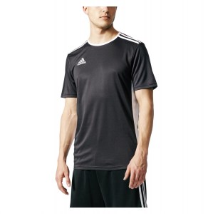 Adidas Entrada 18 Short Sleeve Shirt Black-White