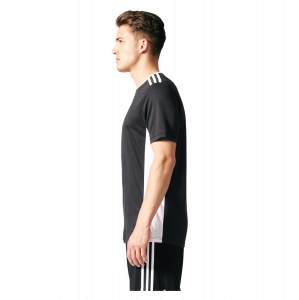 Adidas Entrada 18 Short Sleeve Shirt Black-White