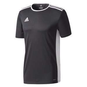 Adidas Entrada 18 Short Sleeve Shirt Black-White