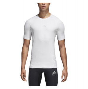 Adidas Alphaskin Short Sleeve White