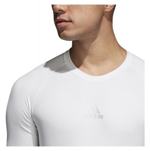 Adidas Alphaskin Short Sleeve White