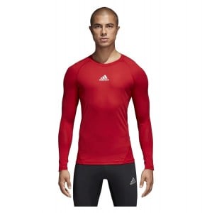 Adidas Alphaskin Long Sleeve Baselayer Power Red