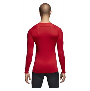 Adidas Alphaskin Long Sleeve Baselayer Power Red