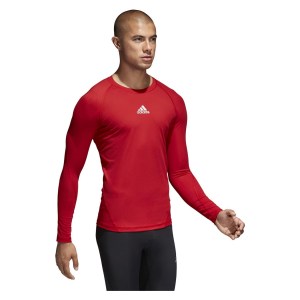 Adidas Alphaskin Long Sleeve Baselayer Power Red