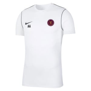 Nike Park 20 Short Sleeve Training Tee White-Black-Black