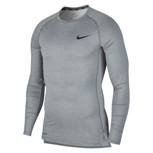Nike Pro Tight Fit Long-Sleeve Top Smoke Grey-Lt Smoke Grey-Black
