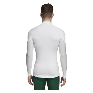 Adidas Alphaskin Climawarm Long Sleeve Top White